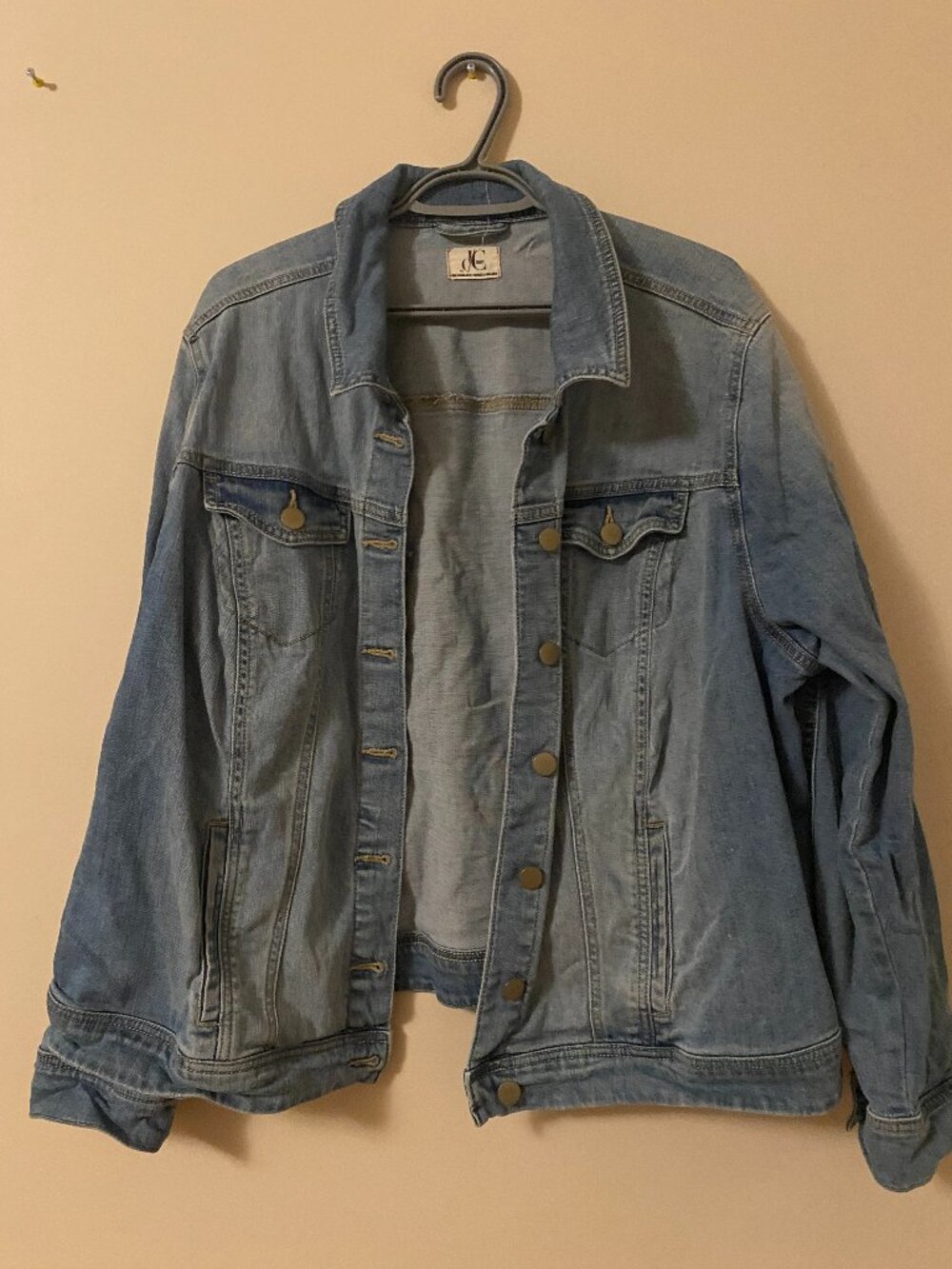 light blue denim jacket